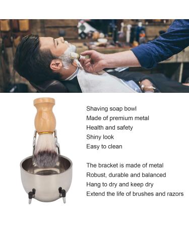 Buy 3-in-1 Shaving Kit for Men | Shaving Brush Set with Holder & Soap Dish for Home & Salon | International Shipping Available - Buy Online on GoSupps.com