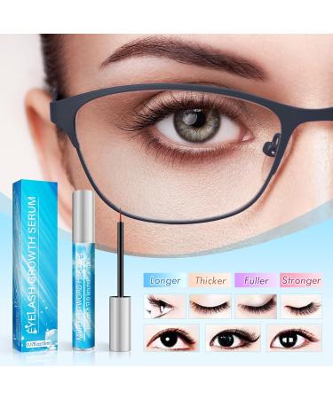 Lash & Eyebrow Growth Serum for Longer, Fuller, Stronger Eyelashes - 5ML (Blue) - Buy Online on GoSupps.com