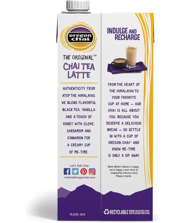 Oregon Chai Original Chai Concentr 100 ml (1 pi ce) Original 946.35 ml (Lot de 1) - Buy Online on GoSupps.com