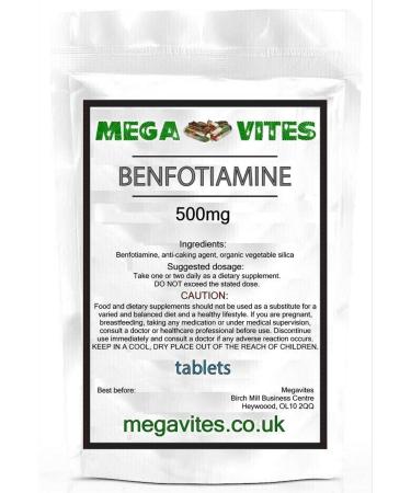 BENFOTIAMINE 500mg Tablets x 240 - MEGAVITES AMINOLAB