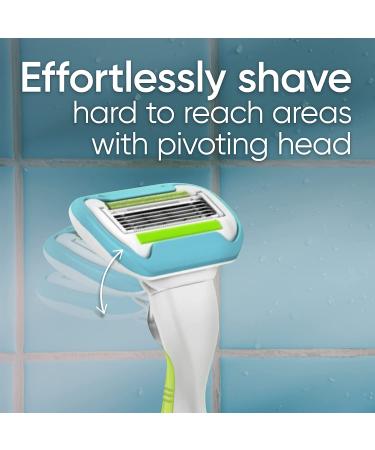 Gillette Venus Extra Smooth Women's Razor Blade Refills - 6 Count | Close, Smooth Shave | Light Blue (6 Refills) - Buy Online on GoSupps.com