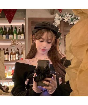 Uchyius Big Bowknot Headband for Women and Girls - Cute Black Hair Accessory - Buy Online on GoSupps.com