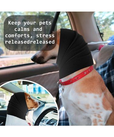 Amaxiu Dog Ear Warmers & Neckerchief | Cozy Black Earmuffs for Dogs | Comfortable Neck & Ear Cover for Pet Comfort (M) - Buy Online on GoSupps.com