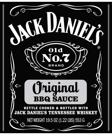 Jack Daniel's Old No. 7 Original BBQ Sauce 19.5 oz - Preservative Free and Authentic Small Batch Jack Daniels BBQ Sauce - Buy Online on GoSupps.com