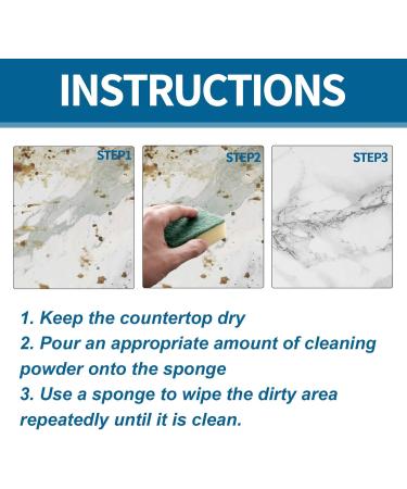 Stone Cleaning Powder - All-Purpose Powder Cleaner for Kitchen | Portable Powder Cleaner for Glaze Glass Tiles Household Cleaning Powder for Stainless Steel - Buy Online on GoSupps.com