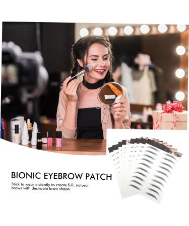 POPETPOP Autocollants pour Sourcils R alistes Noirs Faux Sourcils Imperm ables Transfert D'eau 10 Pi ces Maquillage Visage Femmes et D taill s - Buy Online on GoSupps.com