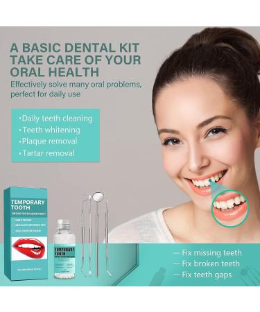 Temporary Tooth Repair Kit with Mouth Mirror and Dental Tools - Restore Missing or Broken Teeth for Confident Smiles - Buy Online on GoSupps.com