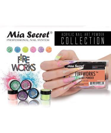 6PC Mia Secret Fireworks Acrylic Art Powder Collection - Made in USA - Buy Online on GoSupps.com