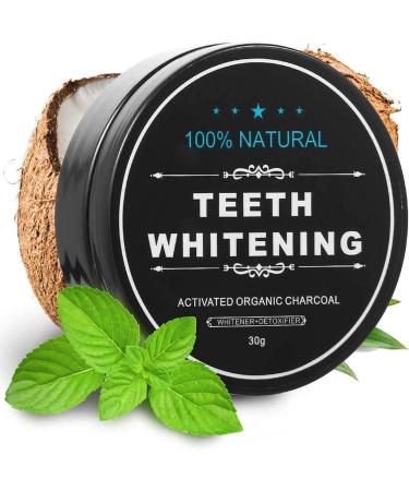 Natural Coconut Activated Charcoal Powder for Teeth Whitening | Remove Stains & Freshen Breath - Buy Online on GoSupps.com