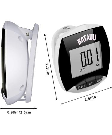 BATAUU Pedometer - Easy-to-Use Walking & Running Tracker with Calories Burned and Step Counting - Buy Online on GoSupps.com