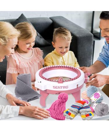 48 Needle Smart Knitting Machine with Row Counter - DIY Knit Loom Kit for Hats, Scarves, Gloves, Socks - Adults & Kids - Buy Online on GoSupps.com