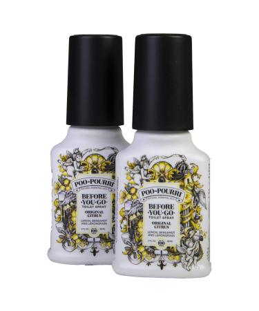 Poo-Pourri Before-You-Go Toilet Spray Bottle, Original Scent, 2 Fl Oz (Pack of 2) Citrus 2 Fl Oz (Pack of 2)