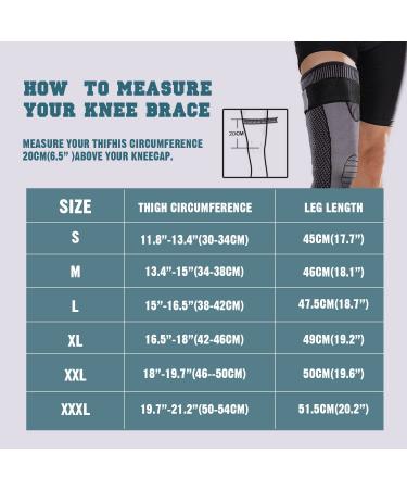 Mumian Long Compression Leg Sleeves with Knee Protection - Green (Pair) - Large - Buy Online on GoSupps.com