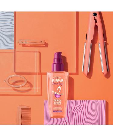L OR AL PARIS - Dream Smoothing Serum - 24h Heat Protector and Anti-Frizz - Enriched with Vegetable Keratin and Cocoa Butter - Elseve Dream Long - 100 ml - Buy Online on GoSupps.com