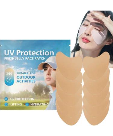 Buerfu Sun Patch for Face Golf - 5pair Facial Sunscreen Patch | UV Protection Outdoor Shield Facial Sunscreen Patch Portable Clear Face Patch for Fishing Golfers Hiking - Buy Online on GoSupps.com