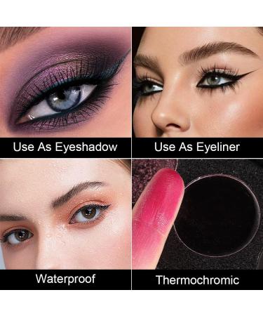 5-Color Extreme Dark Black Smoky Eye Shadow Liner Palette - Vegan & Cruelty-Free for Halloween & Creative Makeup - Buy Online on GoSupps.com