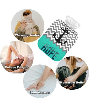 Buy Naanle Nautical Anchor Hot Water Bottle - 1L Transparent Heating & Cooling Therapy for Pain Relief | Warm Hands & Feet - Buy Online on GoSupps.com