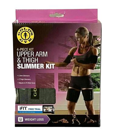 Gold's Gym Upper Arm & Thigh Slimmer Kit (4-piece Kit) Adjusts to Fit Most Sizes - Lose Excess Water Weight Fast & Easy