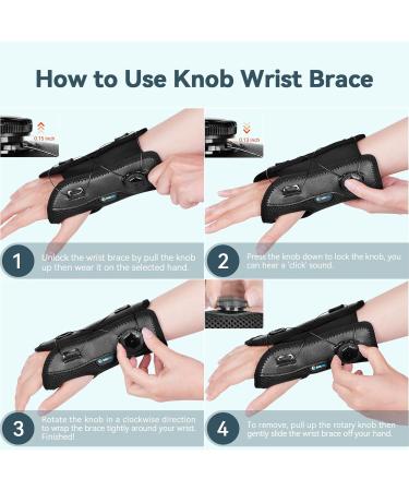 Adjustable Wrist Brace for Carpal Tunnel Relief | Support for Tendonitis Arthritis & Injuries - Fits Left & Right Hands (B25 - Buy Online on GoSupps.com