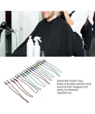 Stainless Steel Dental Bib Holder Clips - Pack of 10 Versatile Two-Head Design for Dental Procedures | International Shipping Available - Buy Online on GoSupps.com