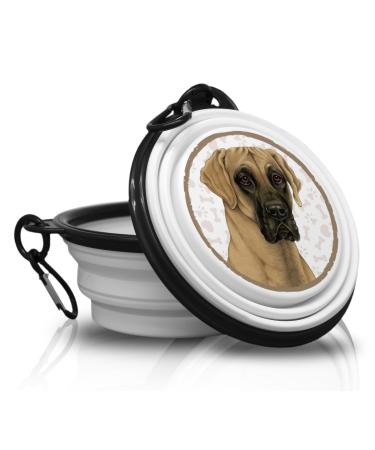 19. GREAT DANA - Foldable portable drinking bowl with carabiner for on the go. Food bowl pet bowl. Handy and unique.