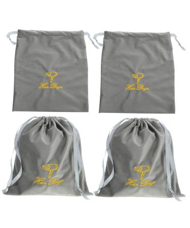 DRESSOOS Hair Dryer Bag 4pcs Travel Storage Draw Dryer Hair Bags Portable Blower Pouches Bag Fabric Blow Dryer Bag