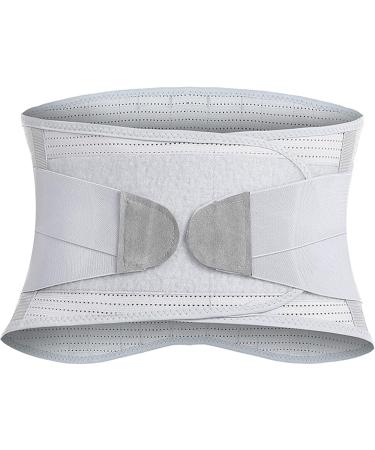 Back Bandage & Support Belt for Lower Back Relief | Breathable 4 Strut Back Support | Ideal for Work - Gray - Buy Online on GoSupps.com