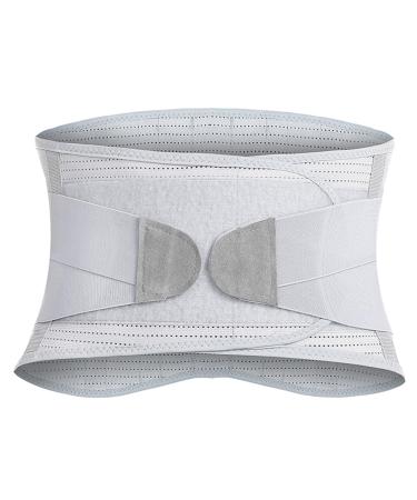 Back bandage to relieve the lower back with 4 struts of breathable back support belt slippery slide vertebrae belts for work support belt for the lower back back band gray l