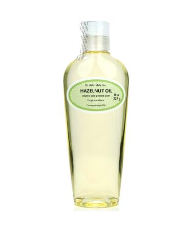 Dr Adorable - 8 oz - Hazelnut Oil - 100% Pure Natural Organic Cold Expeller Pressed