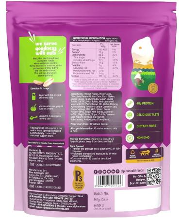 ALPI NO Chocolate Super Muesli Nuts & Cookies - 70% Whole Grains & Chocolate Oats 13% Nuts & Cookies - High in Protein Source of Fibre Breakfast Cereal (400 G) - Buy Online on GoSupps.com