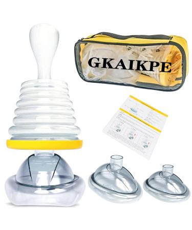 Choking Rescue Device Portable Suction Rescue Device First Aid Kit for Kids and Adults Home Kit for Adult and Children Airway Clearance Device for Choking Portable Airway Suction Device | Anti Choking Device for Children and Adults- Travel Kit 2 masks of 