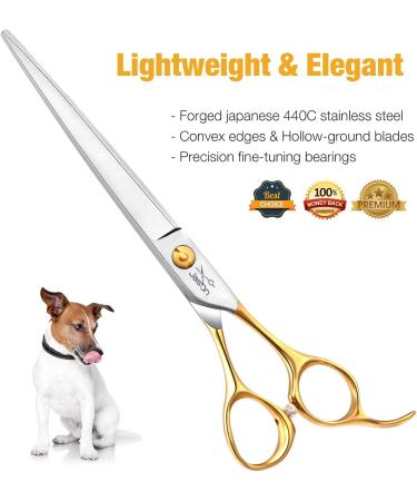 JASON Professional Dog Grooming Scissors - 7.5 Inch Straight Paw Scissors for Dogs & Cats - Buy Online on GoSupps.com