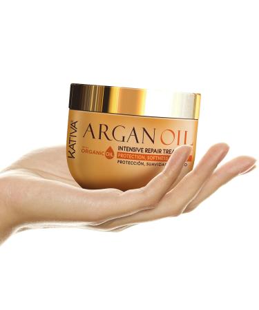 KATIVA Argan Oil Hair Mask 250g - Nourishing Hair Treatment for Soft Shiny Hair - Shop Internationally - Buy Online on GoSupps.com