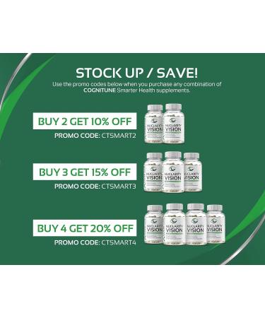 Eye Health Supplements for Adults - Blue Light Protection & Enhanced Visual Clarity with Lutein, Zeaxanthin, Bilberry & More | AREDS2 Vitamins - Buy Online on GoSupps.com