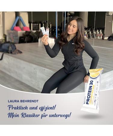 Ironmaxx Protein 30 Bar - Vanilla (24 x 35g) | Gluten-Free Palm Oil-Free Protein Bar | Low-Carb Sugar-Reduced Snack with Vitamins - Buy Online on GoSupps.com