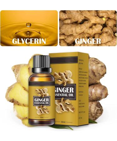 3-Pack 30ML Ginger Essential Oil for Belly Drainage and Massage - Belly Off Liquid - Buy Online on GoSupps.com