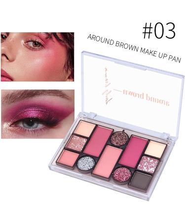 12 Color Matte Eyeshadow Palette Glitter Eye Shadow Long Lasting Make up with Sweat Resistance Multifunctional for Leisure Parties Weddings Goforwealth - Buy Online on GoSupps.com