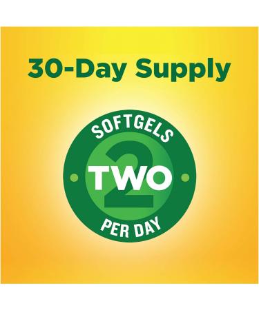 Burp-Less Fish Oil 1200 mg 60 Softgels Fish Oil Omega 3 Supplement For Heart Health No Artificial Flavors 60 Count (Pack of 1) - Buy Online on GoSupps.com