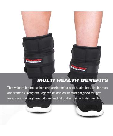 Trainhard Adjustable Weight Cuffs - 1 kg & 2.5 kg for Hands & Ankles | 5 Separable Weight Bags | Joint 2 Set | Running Weights in 4 Variants & 5 Colors - 1.5 kg Blue - Buy Online on GoSupps.com