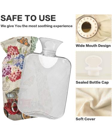 Buy Naanle Butterfly Freedom 1L Heat Bottle Transparent Hot Water Bottle for Pain Relief & Therapy | Ideal for Bed Hand Foot Heat Relief - Buy Online on GoSupps.com