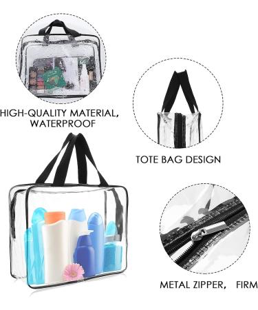 Sibba Clear Tote Bag | Large Transparent Makeup Storage Bag | Waterproof Cosmetic Organizer Handbag | Travel Accessory | Clear Fashion - Buy Online on GoSupps.com