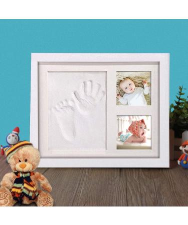 Baby Handprint & Footprint Frame - Amayga Wooden Plaster Print Set | Perfect Newborn Memory Gifts - Buy Online on GoSupps.com