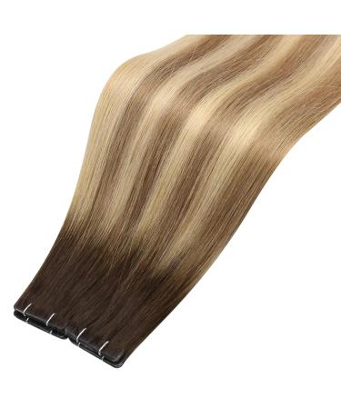 Buy Moresoo Virgin Tape In Extensions - Real Remy Hair Invisible Adhesive Tape #3/8/22 60cm 5 Pieces - Perfect for a Natural Look - Buy Online on GoSupps.com