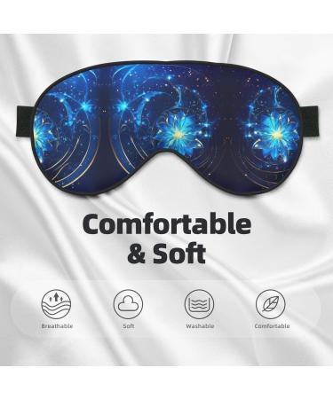 Daisy Flowers Print Unisex Eye Mask | Soft Comfortable Light-Blocking Sleep Mask - International Shipping Available - Buy Online on GoSupps.com