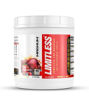 LIMITLESS Magnum 504g - Muscle Workout Powder Sport Pre Workout for Men and Women May Assist & Support Increase Energy Focus and Endurance - Fruit Punch/Fruit Punch - Buy Online on GoSupps.com