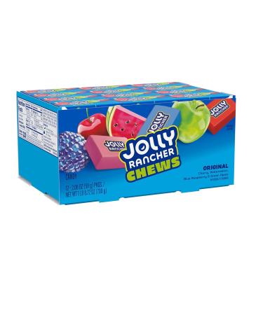 JOLLY RANCHER Chewy Candy Bulk Assorted Flavors 2.06oz (Pack of 12) - Green Apple, Cherry, Watermelon, Blue Raspberry - Buy Online on GoSupps.com