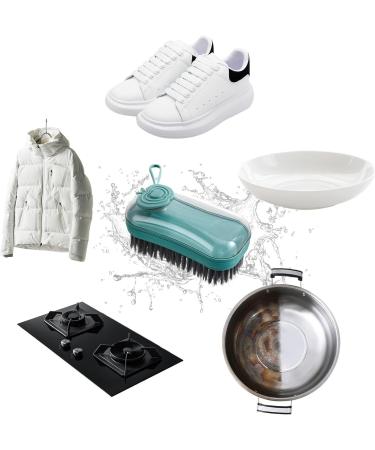 Shakven Soap Dispenser Brush | Safe Dishwashing Brush - Kitchen Scrubber Brush Multifunctional Dishwashing Brush Shoe Brushes for Clothes Dishes Red - Buy Online on GoSupps.com