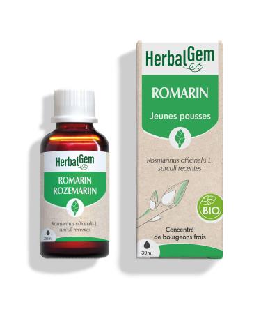 HERBALGEM - Mac r t-M re - Romarin Bio - Compl ment Alimentaire Gemmoth rapie Concentr e - Extrait De Bourgeon Frais - Pour Digestion Drainage D tox - 30 ml