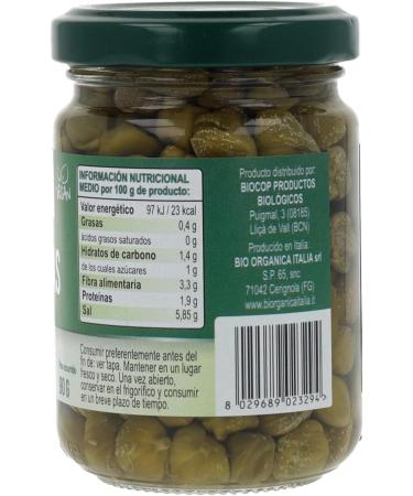 Organic Capers in vinegar 140g - Buy Online on GoSupps.com