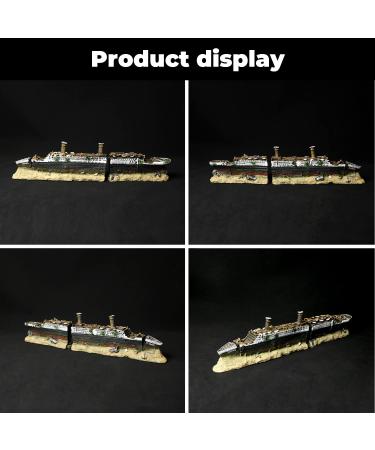 Fazhongfa Aquarium Titanic Shipwreck Decorations - Resin Wreck Ship Fish Tank Decor for Betta | Style_5 - Buy Online on GoSupps.com